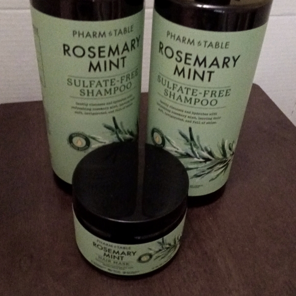 Pharm & table Lot Of three Rosemary MintShampoo & Hair Mask